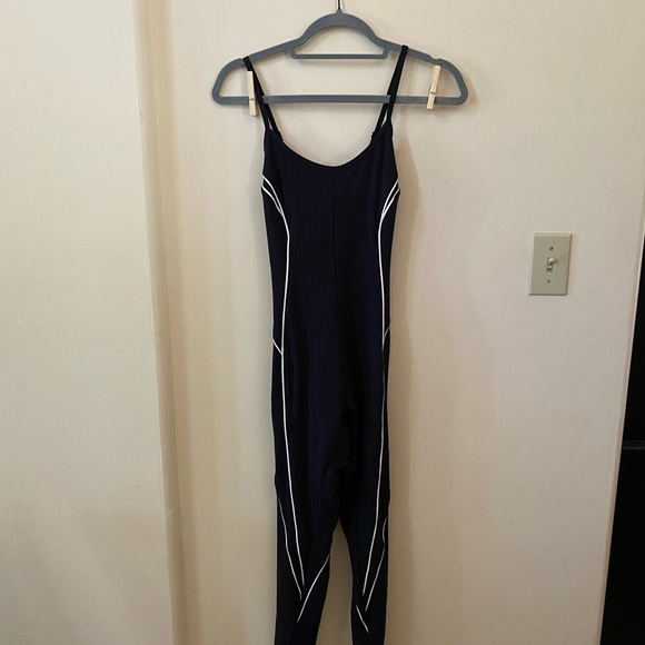 Victorias Secret Fine Lines Black Full-Length Bodysuit with White Size M NWT - Picture 5 of 9